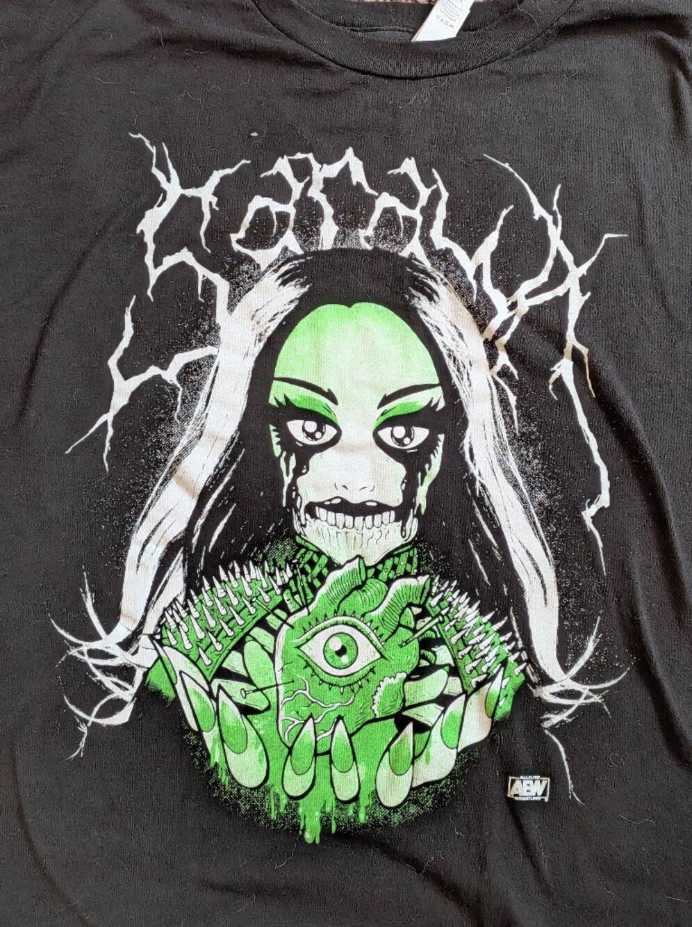 AEW Abadon Wrestling Graphic T-Shirt Black Green XXXL 3XL